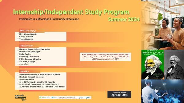 Internship/Independent Study  of Frederick Douglass Program